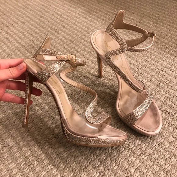 $1595 Nicholas Kirkwood Swirly Sandals Crystal 8 - Picture 4 of 9